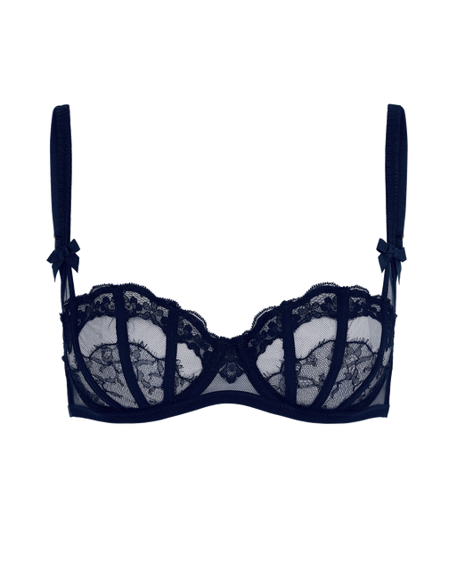 Mariann Balconette Underwired Bra Navy/Navy | Agent Provocateur