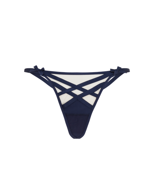 Briella Thong Navy/Navy | Agent Provocateur