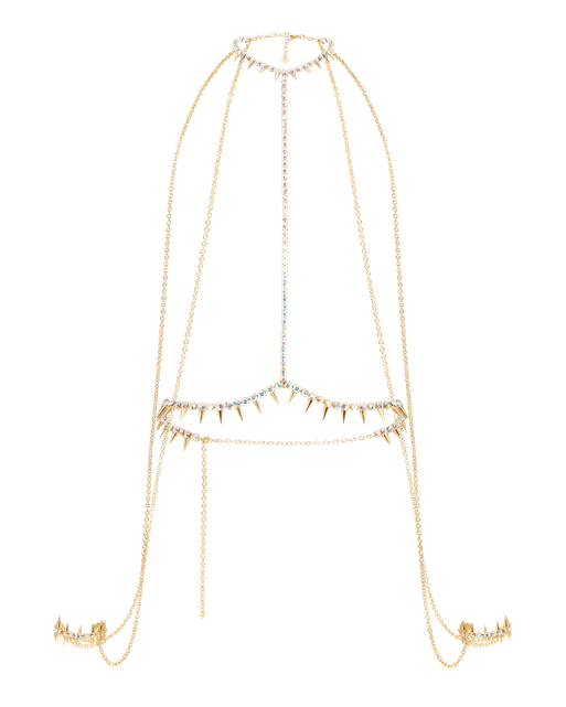 Harleigh Bodychain Gold/Iridescent | Agent Provocateur