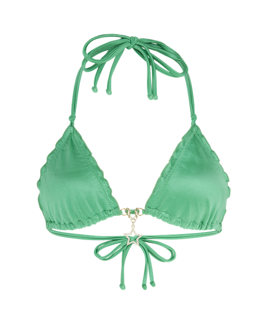Berry 1 Bikini Top Green/Gold | Agent Provocateur
