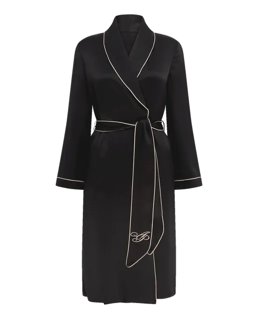 Classic PJ Dressing Gown Black | Agent Provocateur