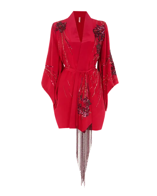 Juliana Short Kimono Red | Agent Provocateur
