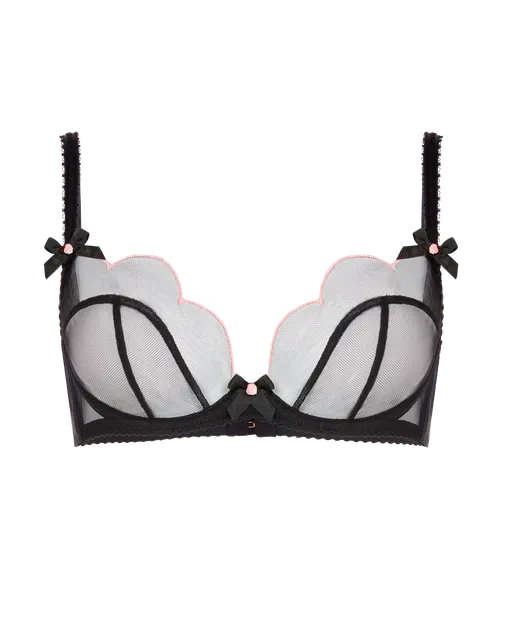 Lorna Plunge Underwired Bra Black  | Agent Provocateur