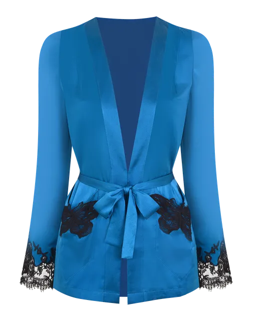 Aymee Jacket Blue/Black | Agent Provocateur