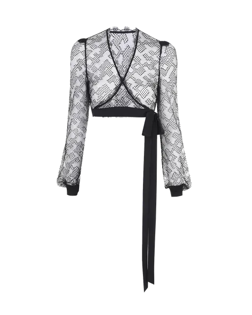 Elsey Long Sleeved T-Shirt Black | Agent Provocateur