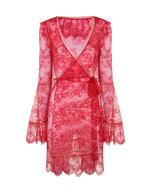 Alannah Short Kimono Red/Pink | Agent Provocateur