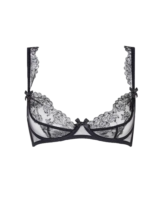 Willa Plunge Non Padded Bra Black | Agent Provocateur