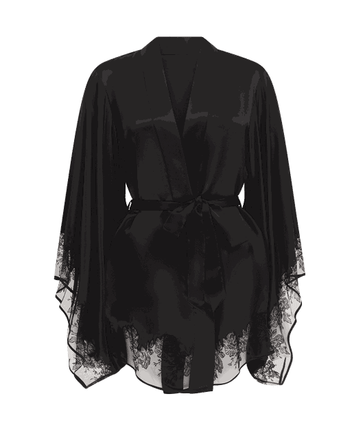 Gloria Kimono Black | Agent Provocateur