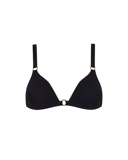 Malisa Soft Cup Moulded Bikini Top Black | Agent Provocateur