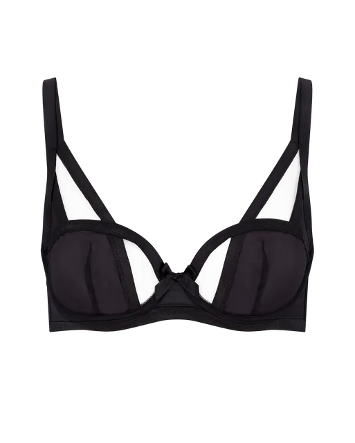 Joan Balconette Underwired Bra Black | Agent Provocateur