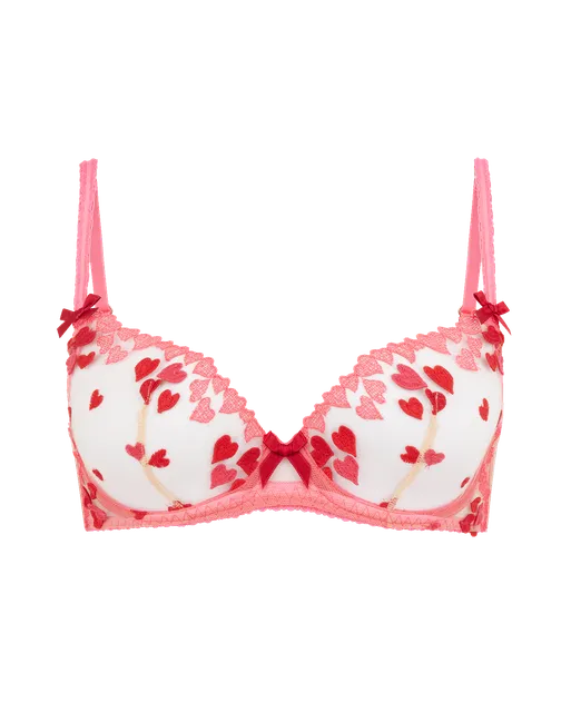 Cupid Plunge Underwired Bra Pink | Agent Provocateur