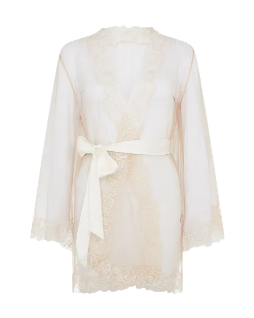 Lindie Short Gown Ivory | Agent Provocateur