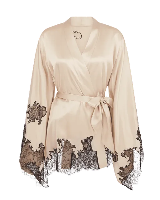 Christi Short Kimono Ivory | Agent Provocateur
