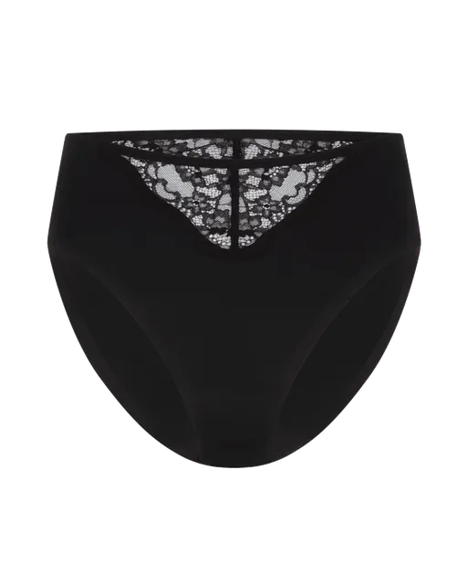Brigette High Waisted Brief Black | Agent Provocateur