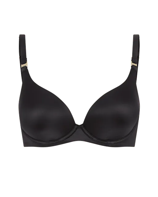 Paige Moulded Plunge Underwired Bra Black | Agent Provocateur