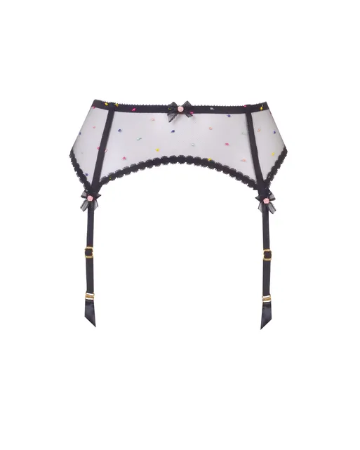 Poppie Suspender Black | Agent Provocateur