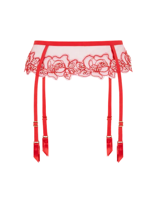 Lindie Suspender Red/Red | Agent Provocateur