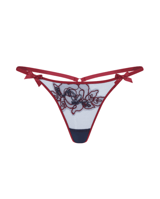 Lindie Thong Plum/Navy | Agent Provocateur