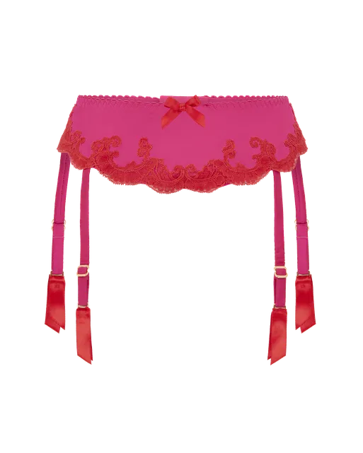 Molly Suspender Pink/Red | Agent Provocateur