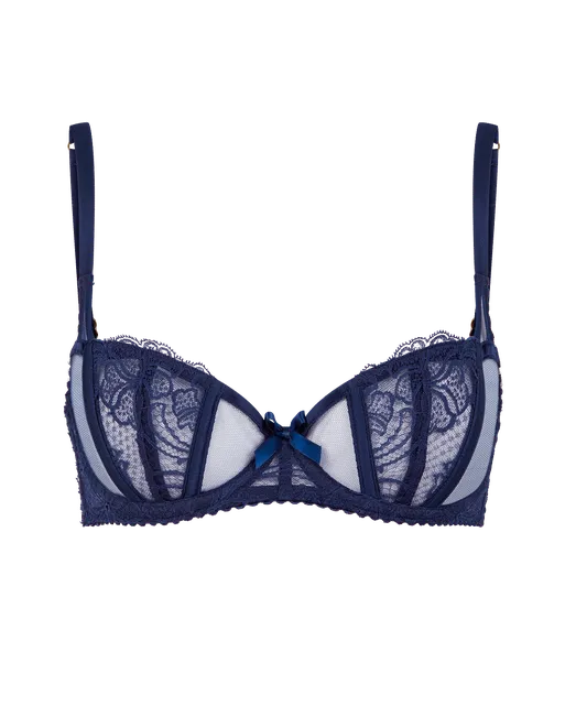 Rozlyn Balconette Bra Navy | Agent Provocateur