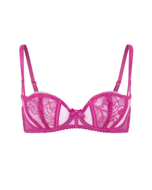 Rozlyn Balconette Underwired Bra Magenta | Agent Provocateur