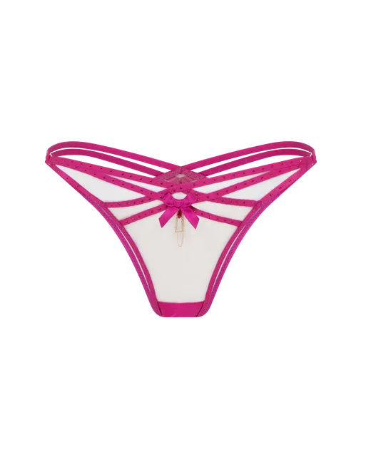 Rubi Full Brief Magenta/Sand | Agent Provocateur