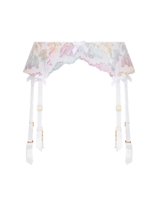 Sparkle Suspender White | Agent Provocateur