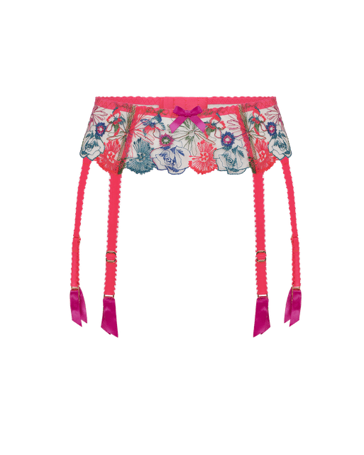 Zuri Suspender Orange/Teal/Pink | Agent Provocateur