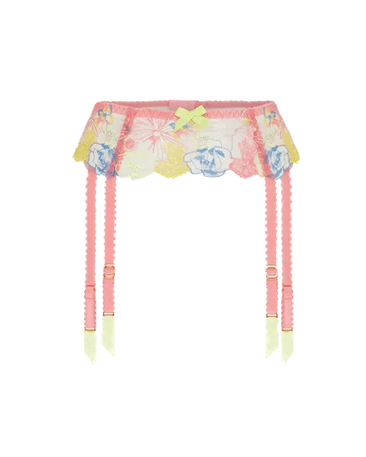 Zuri Suspender Pink Multicolour | Agent Provocateur