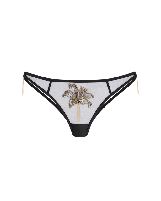 Auretta Thong Black/Gold | Agent Provocateur