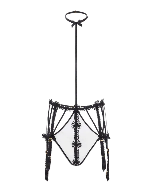 Coletta Playsuit Black/Sand | Agent Provocateur