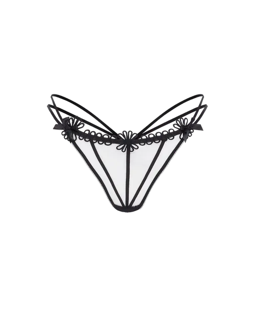 Coletta Thong Black/Sand | Agent Provocateur