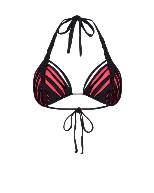 Laticia Bikini Top Black/Neon Pink | Agent Provocateur