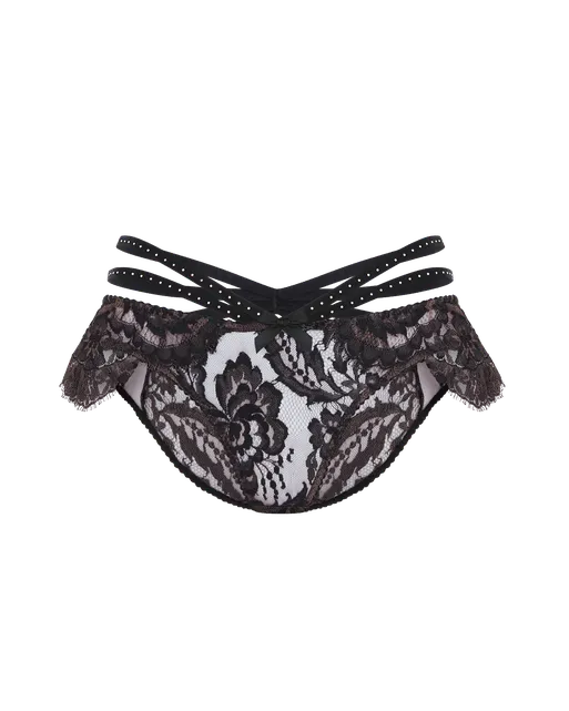 Temptressa Full Brief Mink/Black | Agent Provocateur