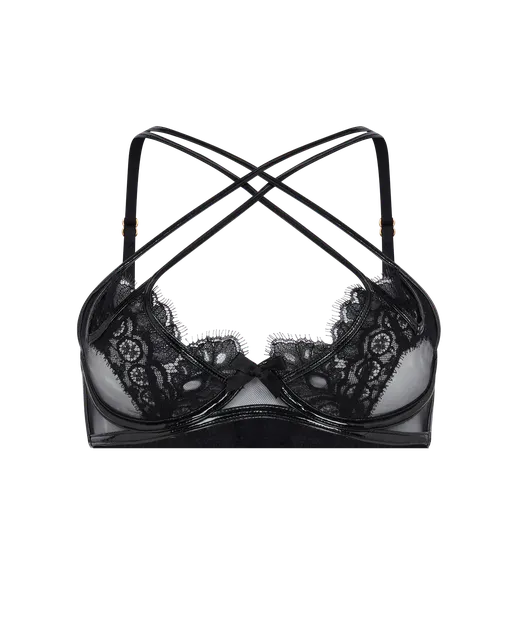 Ariella Plunge Underwired Bra Black | Agent Provocateur