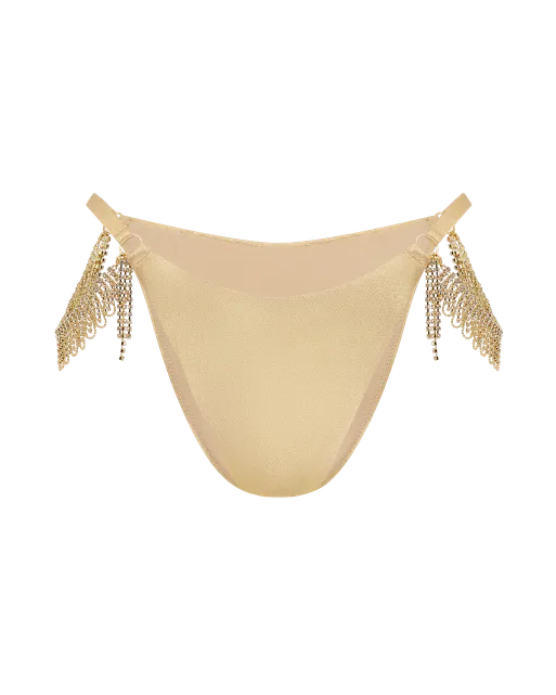 Cassiana Bikini Bottom Gold/Gold | Agent Provocateur