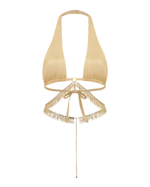 Cassiana Bikini Top Gold/Gold | Agent Provocateur
