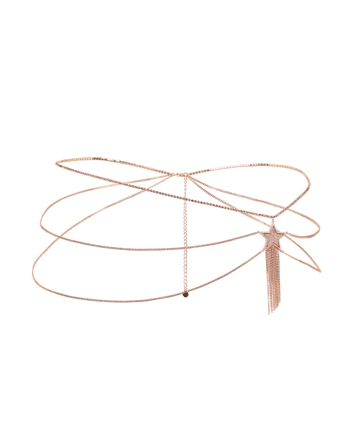 Dustie Belly Chain Rose Gold/Crystal | Agent Provocateur