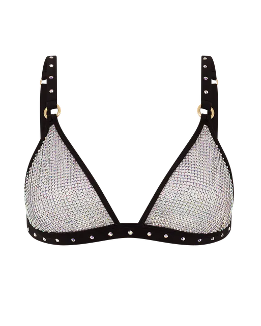 Estellie Soft Cup Bra Black/Aurora Borealis | Agent Provocateur