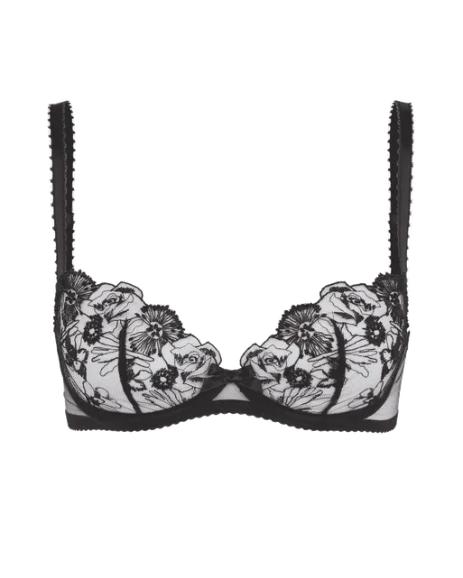 Jayce Plunge Underwired Bra Black | Agent Provocateur