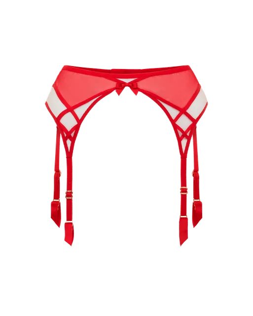 Cherise Suspender Red/Sand | Agent Provocateur