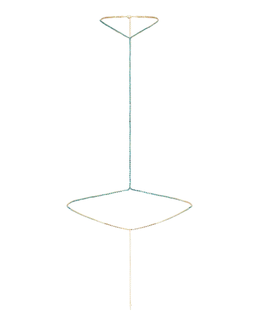 Bougie Bodychain Blue/Gold | Agent Provocateur