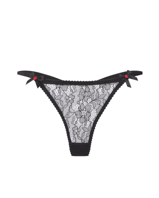 Lorna Lace Thong Black | Agent Provocateur