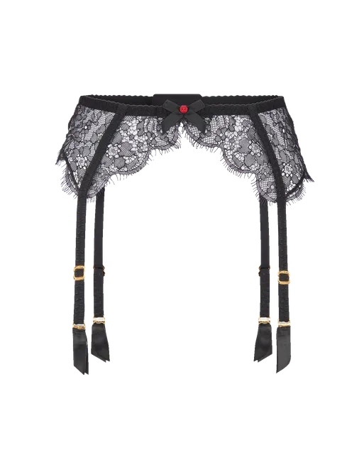 Lorna Lace Suspender Black | Agent Provocateur