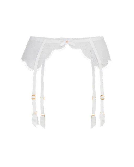 Lorna Lace Suspender White | Agent Provocateur