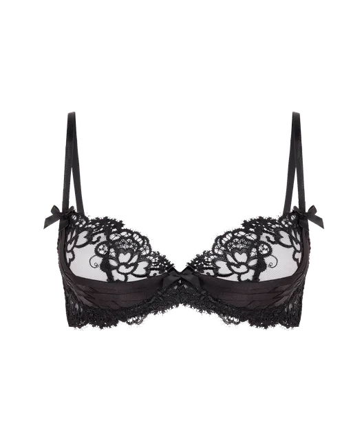 Dioni Plunge Underwired Bra Black | Agent Provocateur