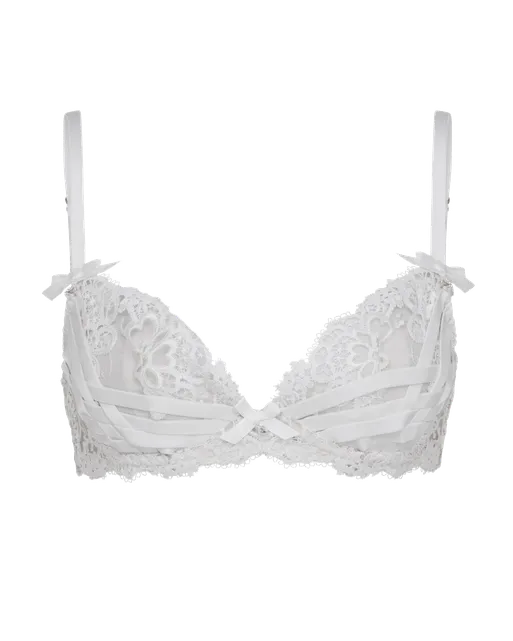 Dioni Plunge Underwired Bra White | Agent Provocateur