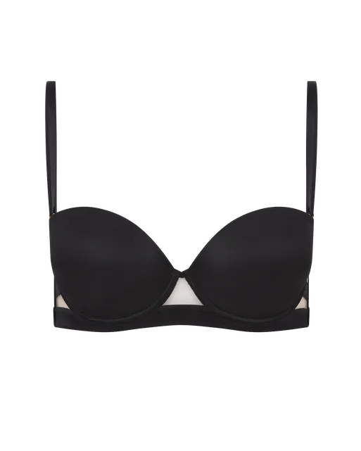Lucky Strapless Underwired Bra Black | Agent Provocateur