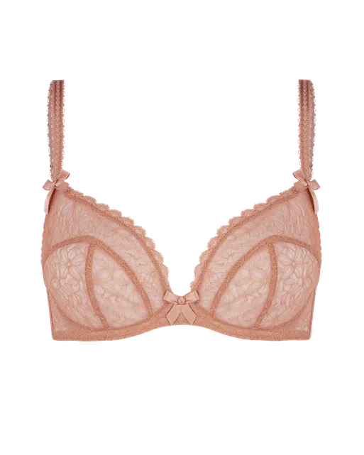 Aliza Plunge Underwired Bra Praline | Agent Provocateur