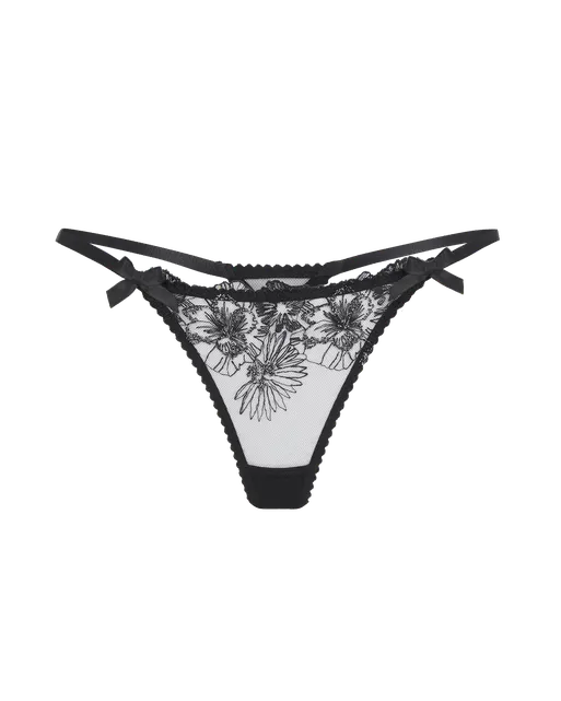Astria Thong Metallic Black | Agent Provocateur